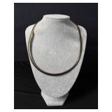Sterling Silver Herringbone Chain Necklace