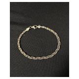 Sterling Silver Double Rope Bracelet