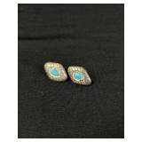 Sterling Silver Turquoise Stud Earrings