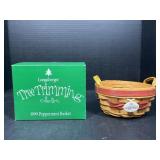 Longaberger 1999 peppermint basket with box