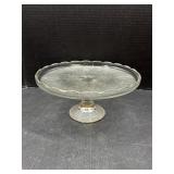 Vintage Glass Pedestal Cake Stand