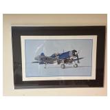 FG1-D Corsair Airplane Wall Art