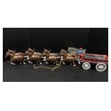 Cast Iron 8-Horse Hitch Wagon with Driver