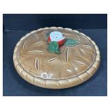 Ceramic Apple Pie Covered Pie Plate