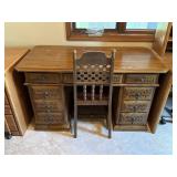 Wooden Desk & Chair