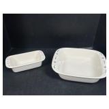 Longaberger small loaf pan and baking dish