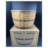 Longaberger 1991 corn basket with box