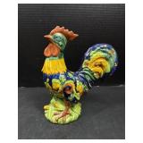 Handpainted Talavera Rooster Figurine Mexico