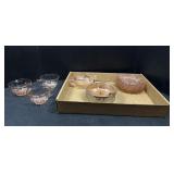 Pink Glass Dishware