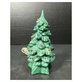 Small Vintage Ceramic Light-Up Christmas Tree