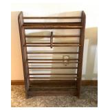 Oak Quilt & Blanket Display Rack