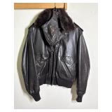 Schott Leather Jack & Flight Cap (Size 46)