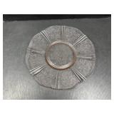 Pink Glass Platter