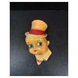 Vintage Chalkware Boy w/ Top Hat