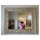 Modern Silver Finish Large Wall Mirror
