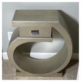 Bassett Mirror Omega Silver Side Table