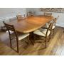 Danish Dyrlund Teak Dining Table & 6 Chairs