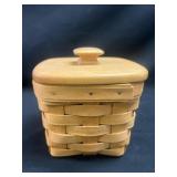Longaberger lidded basket