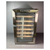 70L Glass Door Wine Cooler with Wood Racks