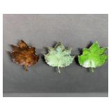 7 " metal Leaf Plates/dishes