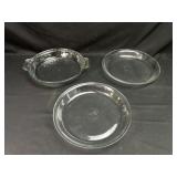 3 Anchor Hocking Pie Plates