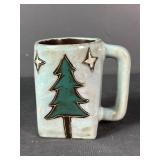 Mexican Handmade ceramic Evergreen Coffee mug