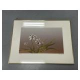 Large Day Lily Water Color Art Print Signed