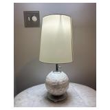 Small White Scale Table Lamp