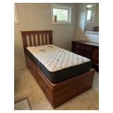 Captains Twin Bed With Storage Drawers