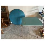 Square and Circle Card Tables