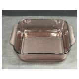 Pyrex Cranberry 8 x 8 dish
