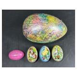 Tin Toy Style Eggs and other big egg decor