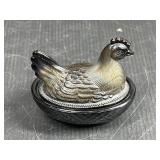 Degenhart Glass mini Nesting Chicken