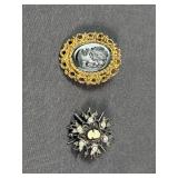 2 Brooches