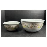 Two temptations floral mixing bowls