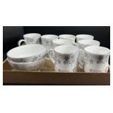 Temptations snowflake cups and bowls