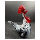 Art Glass Rooster Figurine Paperweight