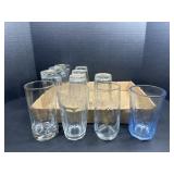 Mixed Pattern Glass Tumblers