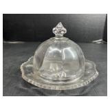 Glass cheese plate