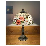 Floral Glass Style Table Lamp