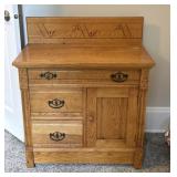 Antique Washstand with Drawers & Cabinet
