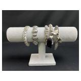 Silver Tone bracelets