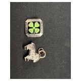 Sterling Silver brooch and charm