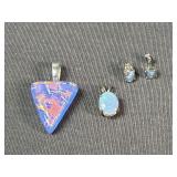 Blue Stone Necklace Pendant and More