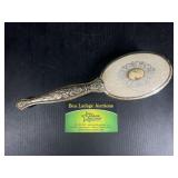 Vintage Cameo Vanity Hand Mirror & Hairbrush