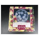 Crystal Clear Studios 13" Chrysanthemum Platter