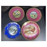 Vintage Hunting Dog, Pheasant & Fishing Plates