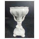 INARCO White Porcelain Figural Compote Dish