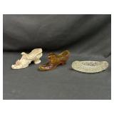 Glass Shoe Decorations and Glass Boat