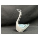 Glass Goose Paper Weight